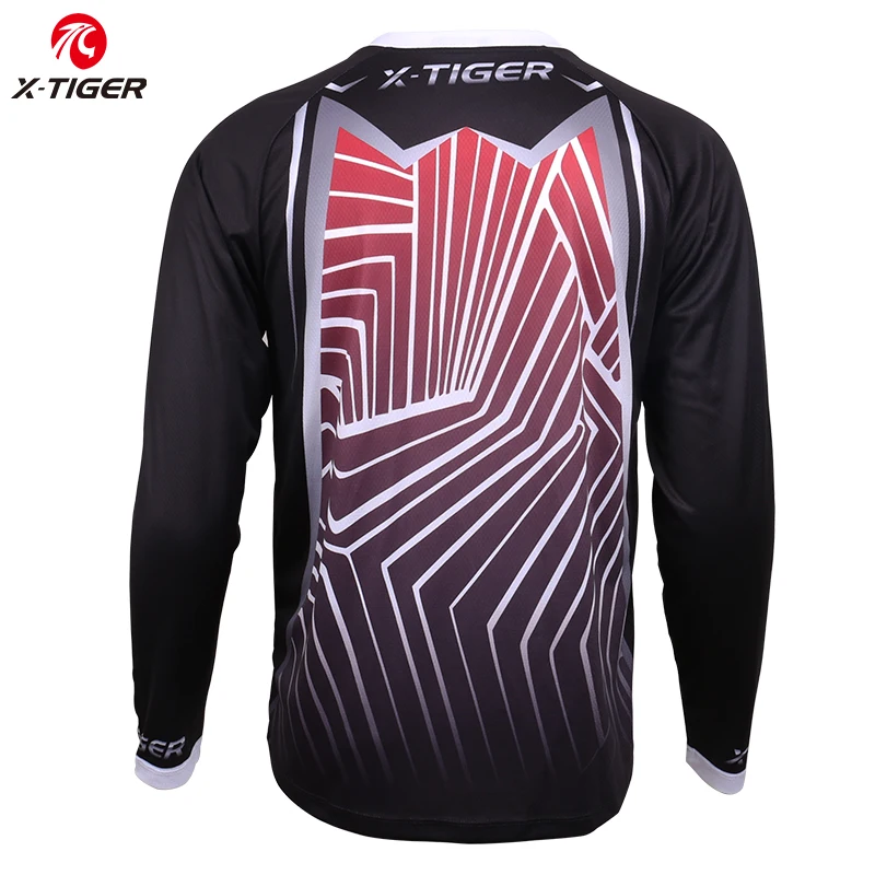 X-Tiger полиэстер горные футболки с длинным рукавом Куртка для скоростного спуска горный велосипед майки для велоспорта DH рубашка мотокросса спортивная одежда