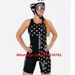 2019 Be Fierce без рукавов Триатлон женский Skinsuit купальники для бега одежда для велоспорта ciclismo maillot есть карман