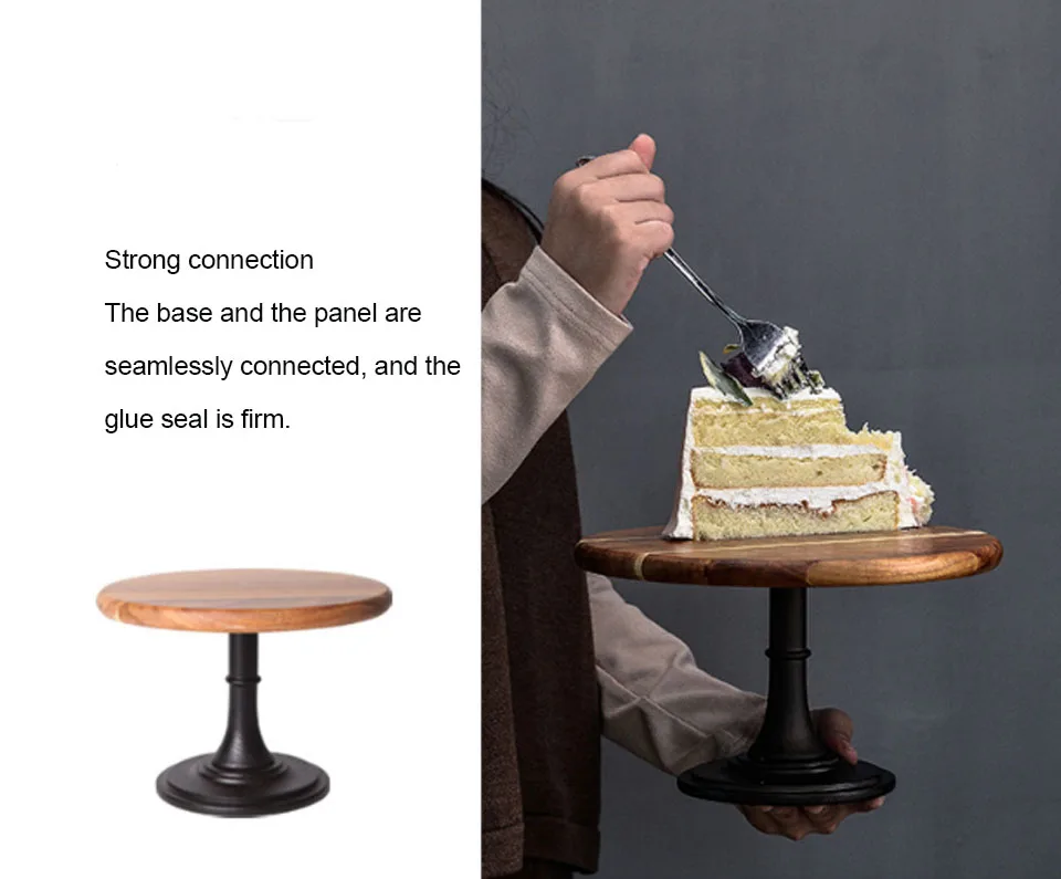 BORREY Wooden Tall Cake Tray  Fruit Cake Plate Home Party Dessert Storage Rack Cake Stand Cake Tool Birthday Wedding Decoration