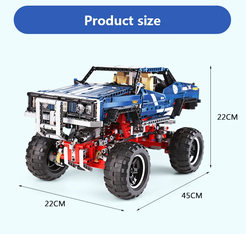20011 Technic автомобиль совместим с 41999 4x4 гусеничный эксклюзивный выпуск сборки модель автомобиля строительные блоки Дети Рождественские подарки