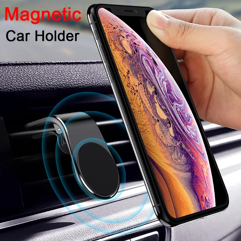 

L-Type Gravity Smartphone Holder in Car for iPhone Samsung Xiaomi Stand for Mobile Phone Strong Magnetic Car Cell Phone Support