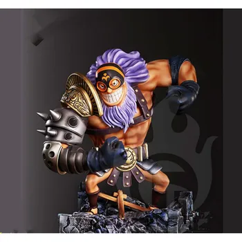 

19CM Jesus Burgess Blackbeard Pirates First Team Leader GK Statue RESIN Action Figure Collection Model Toy M3473