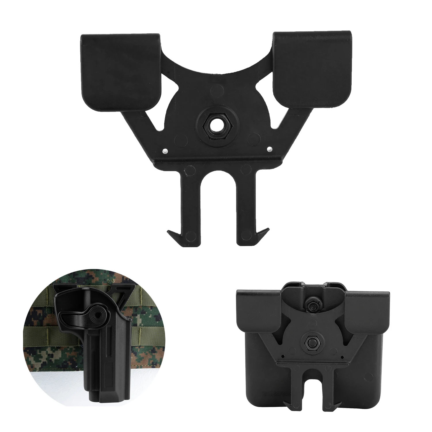 Molle Speed Clip Platform Holster Rail Case Mount Hunting Adapter Accessories US 