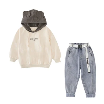 

Toddler Girls Clothes Spring Long Sleeve Girls Clothing Hoodies Tops Denim Pants Jean Children Suits Kids Clothes Sets 4-12Y