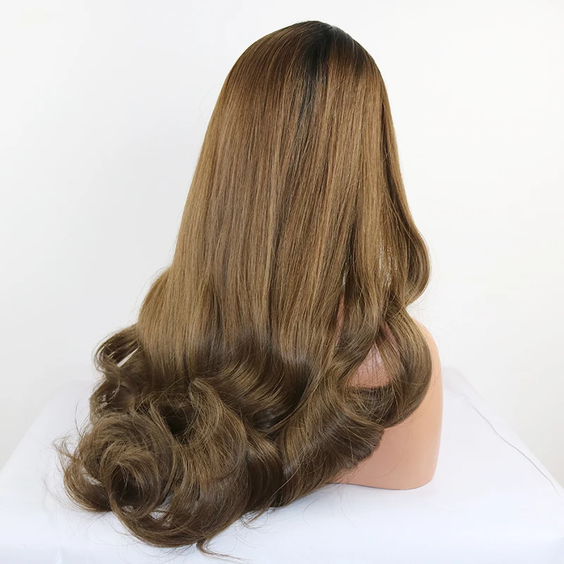 European Virgin Human Hair Ombre Color 4x4 Silk Top Kosher Wig Jewish Hair Wig For White Women Style(Customized 40-50 Days