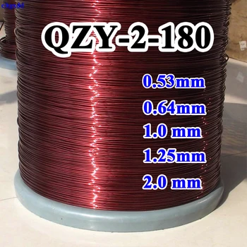 

1.25mm 2.0mm 1.0mm 0.64mm 0.53mm QZY high temperature enameled wire polyester imide enamelled round copper wire QZY-2-180