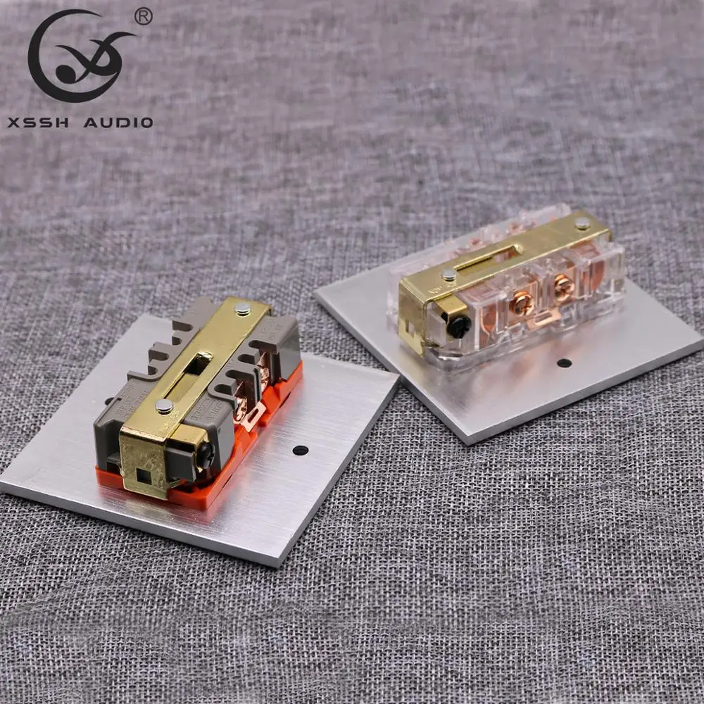 2* US KS-II# разъем питания Hi-end DIY HIFI медное покрытие 24 К золото 20amp 20A 125 В алюминиевая пластина розетка электрическая розетка