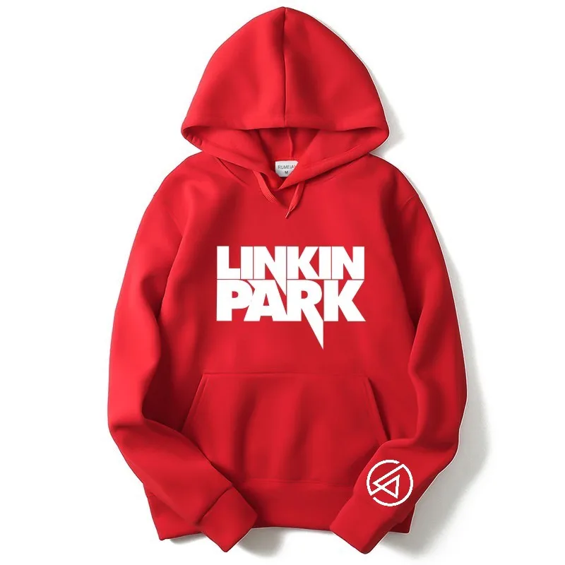 Мужская Мода Linkin худи осень зима harajuku одежда с капюшоном для улицы хип-хоп мужской спортивный костюм пуловер Толстовка - Цвет: Армейский зеленый