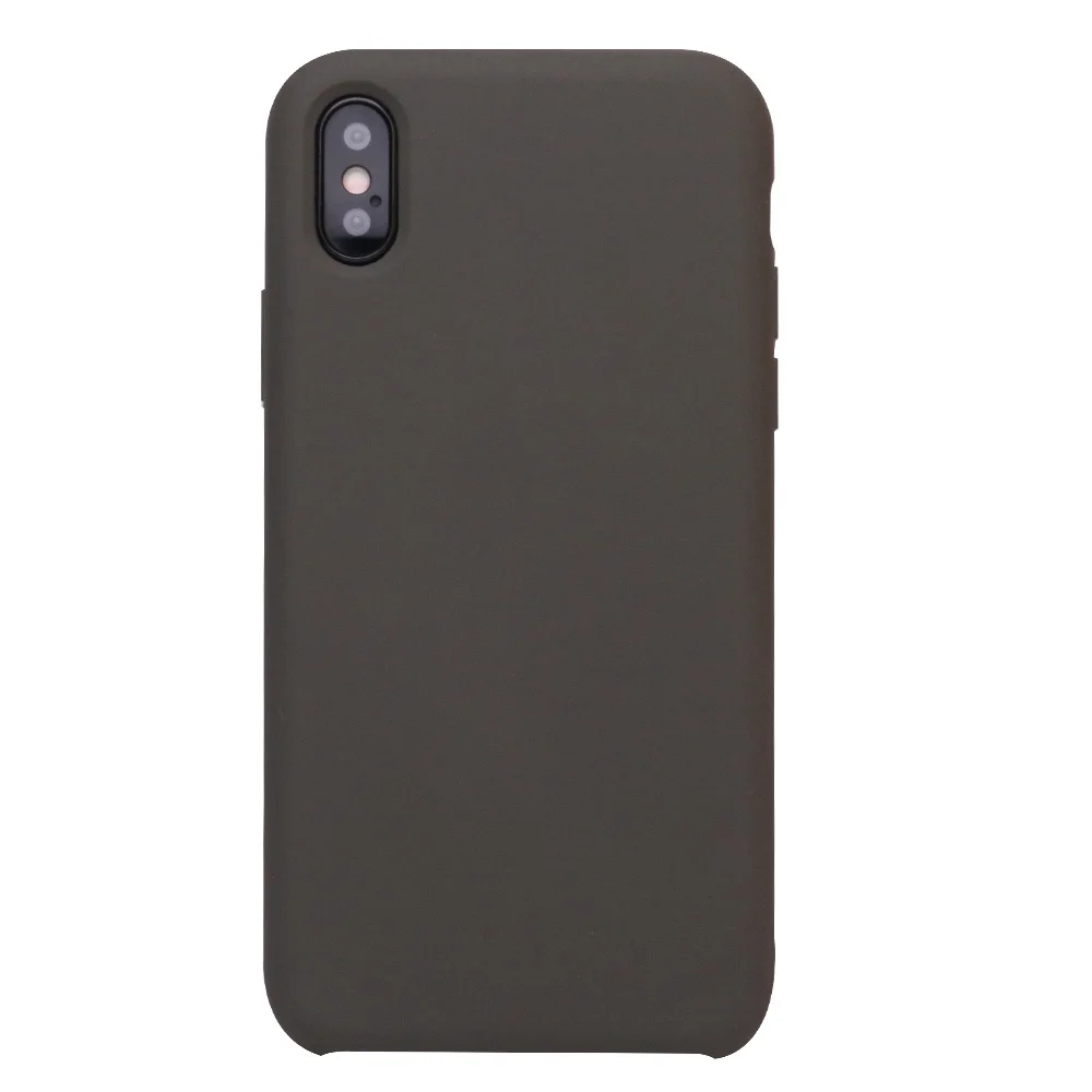 Темно Оливковый силиконовый чехол для iPhone Xr Xs Max 7 8 Plus мобильный телефон Apple 6 6s