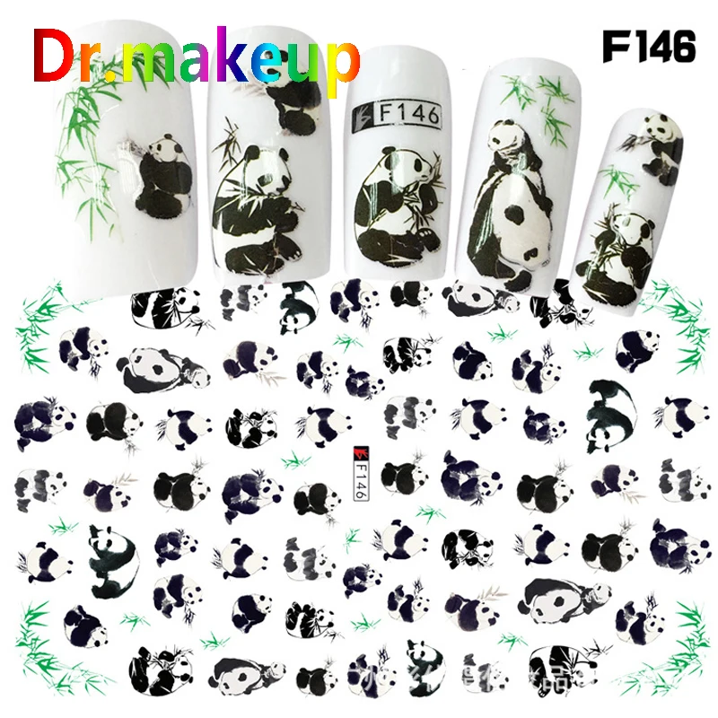 Dr. makeup 1 шт. DIY переводные наклейки с водой 3D смайлики панда Мультфильм далматин