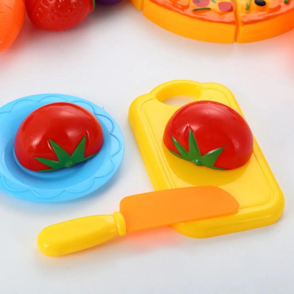 Children Pretend Role Play House Toy Cutting Fruit Plastic Vegetables Food Kitchen Baby Classic Kids Educational Toys 10pcs/lot