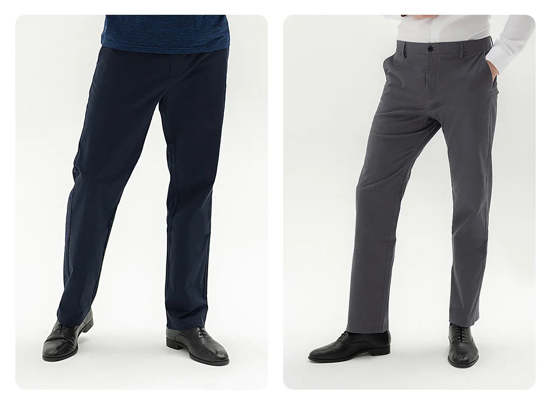 de negócios em linha reta calças de