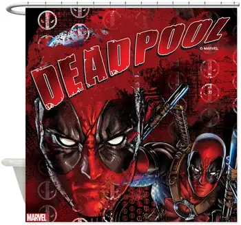 

Deadpool Full Bleed Decorative Fabric Shower Curtain
