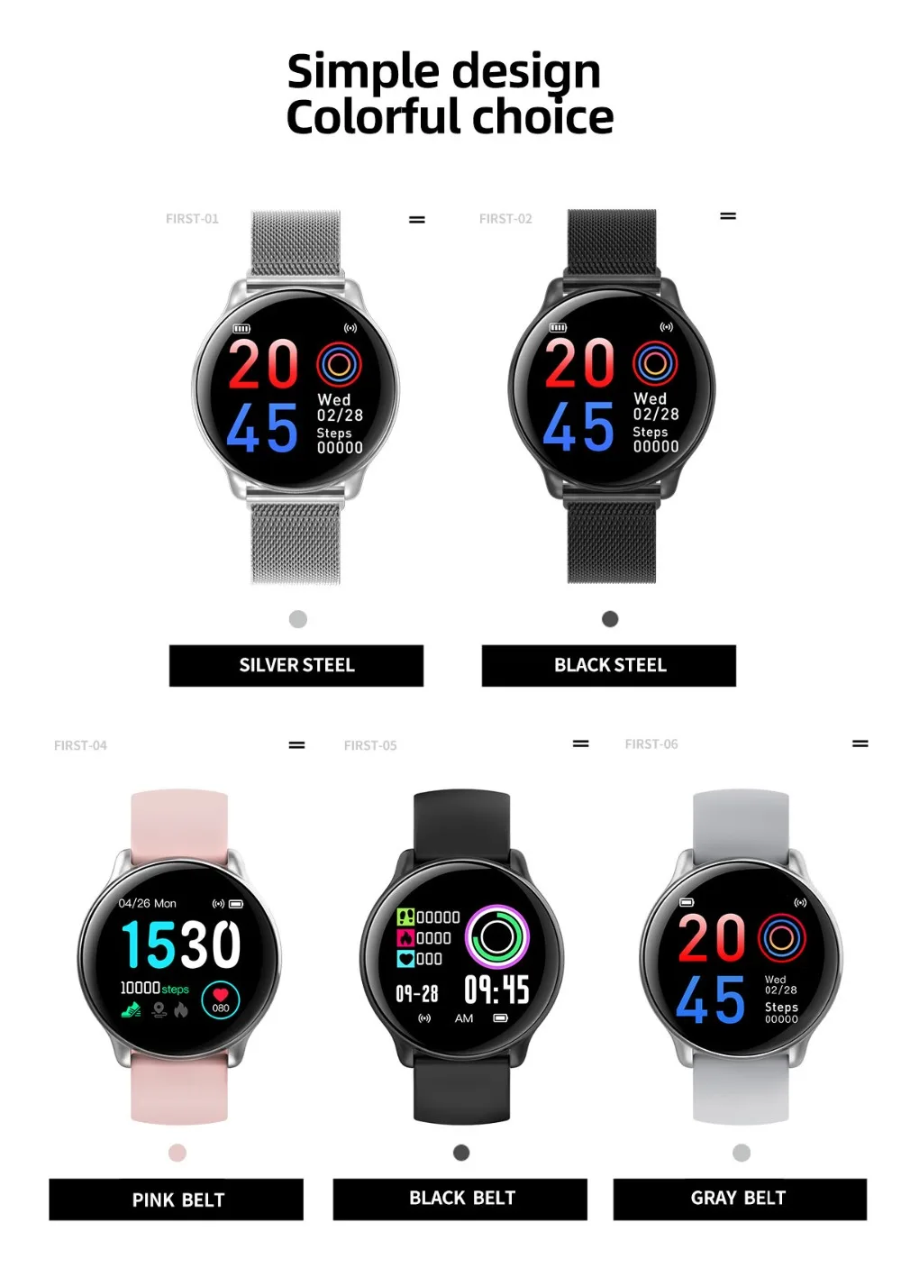 Makibes SE01 smart watch men IP67 Blood pressure Heart rate monitor fashion sport watch Fitness tracker Clock Bluetooth music10