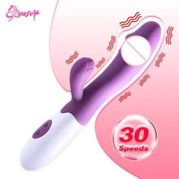 Dildo G-Spot Rabbit Vibrators for Women Vaginal Clitoral Massager 30 Speeds Female Masturbator Adults Erotic Sex Toys for Women 2
