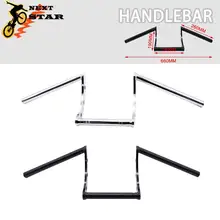 Мотоцикл 7/" 22 мм Драг руль Z бар для Harley Honda Yamaha Suzuki Kawasaki Triumph вертолет крейсер Bobber велосипед