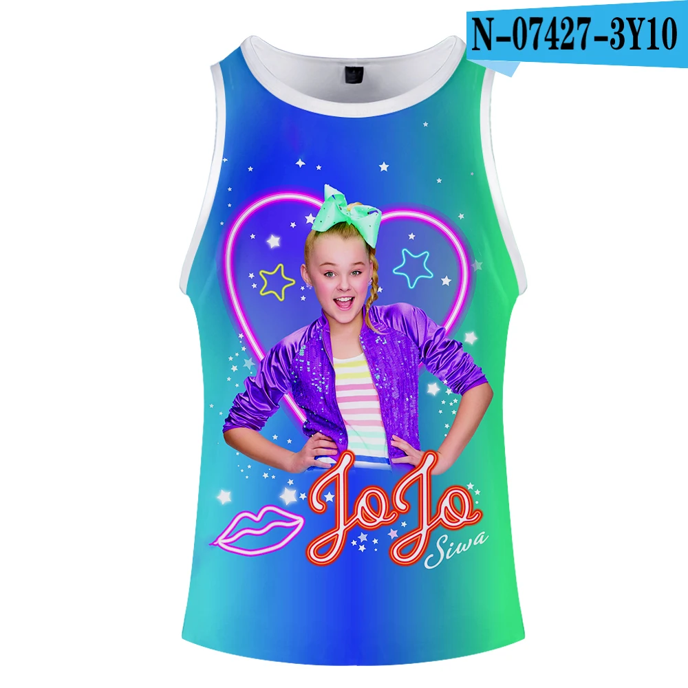 JOJO SIWA harajuku тренажерные залы майка без рукавов майка Мужская одежда для фитнеса или бодибилдинга мужской спортивный жилет мужские майки - Цвет: 3Y10-1