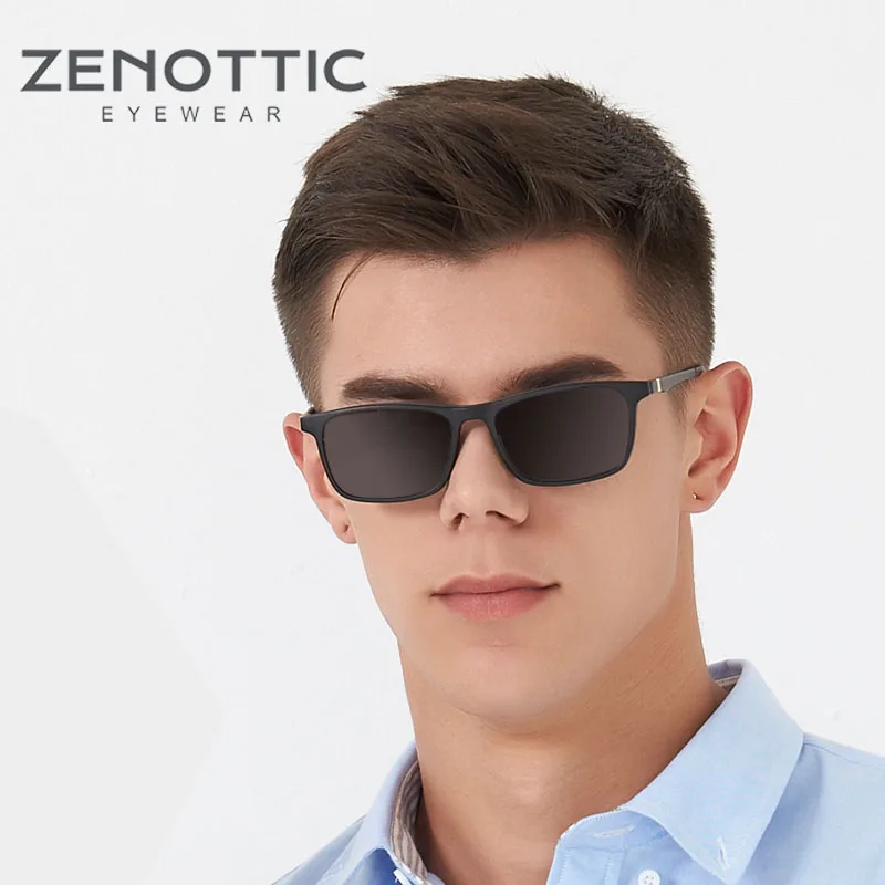 ZENOTTIC магнитный зажим по рецепту мужские очки с оптической оправой прогрессивные