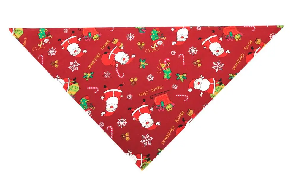 Шейный платок для домашних животных, водонепроницаемый шарф, Рождественская бандана для кошек, собак, нагрудники, шарф, воротник, слюнявчик для домашних животных, полотенце, хлопковое треугольное полотенце