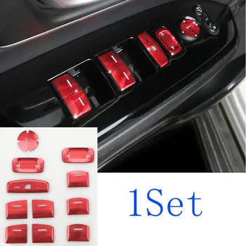 

11pcs/set Glass Window Lifting Panel Decor Cover Trims Red Durable Practical Accessory For Honda CRV CR-V 2017-20