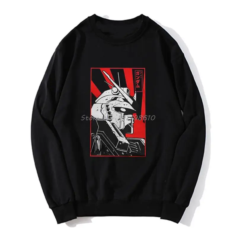 Gundam Head Anime Mech Robot Manga Mecha Japan Harajuku Gunpla Hoodies Men Hoodie Spring Autumn Sweater Streetwear | Мужская одежда