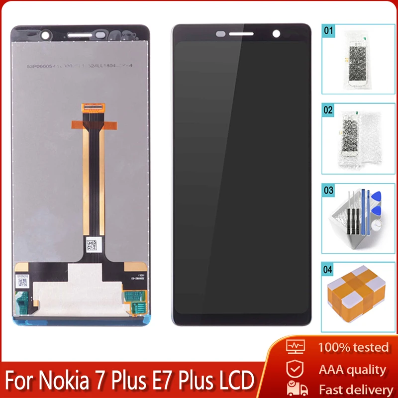6 0 &quotДисплей для Nokia 7 Plus TA-1046 TA-1055 TA-1062 lcd сенсорный экран дигитайзер сборка Замена