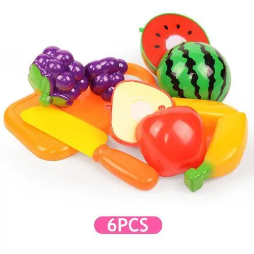 Mamabrum Set di Verdure da Taglio in Legno con Contenitore, Cesto di Frutta e Verdura, Giocattolo Educativo per Bambini, Accessori da Cucina Colorati