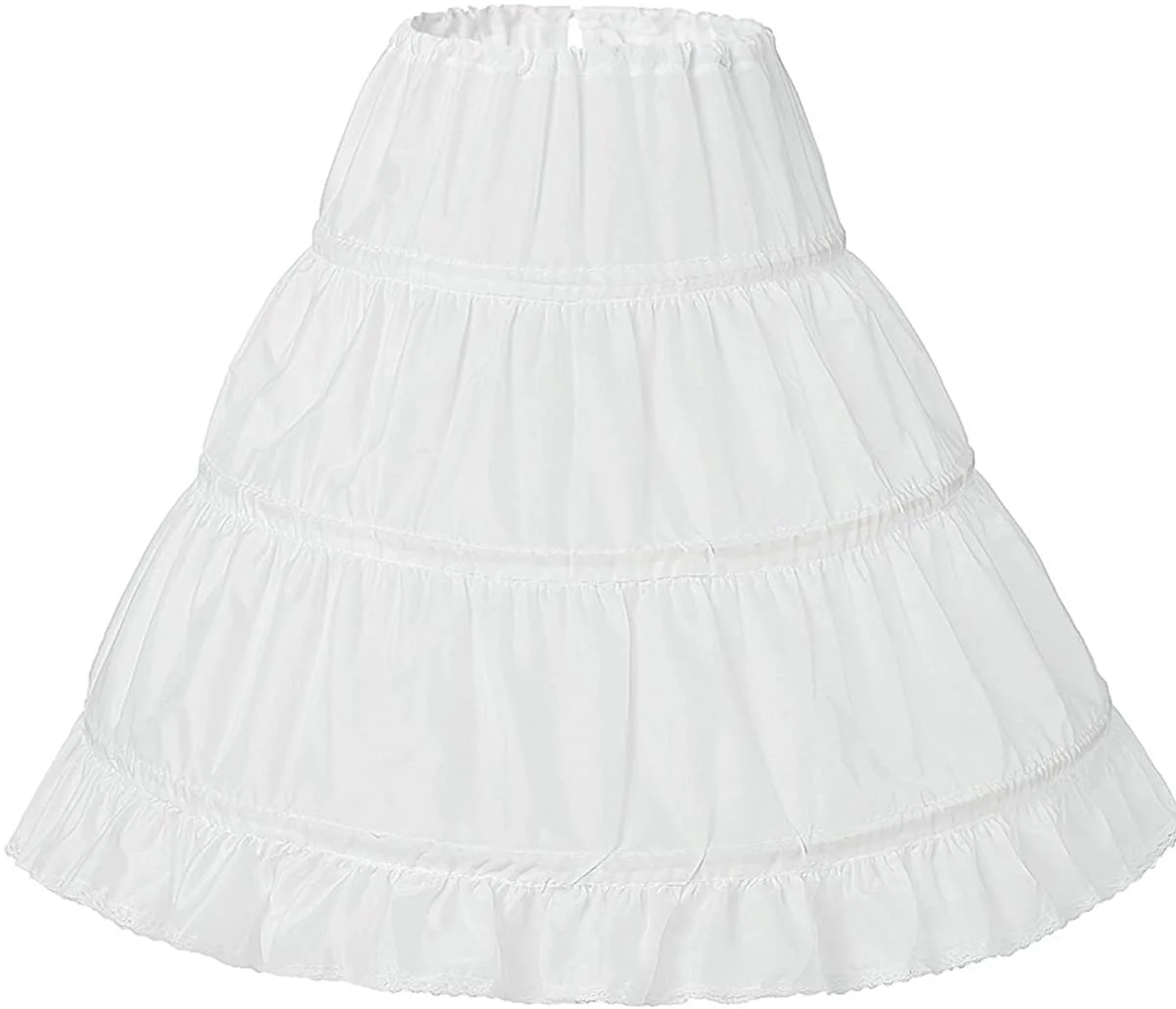 

Enchanting Girls' 3 Hoops Petticoat Skirt Flower Girl Crinoline
