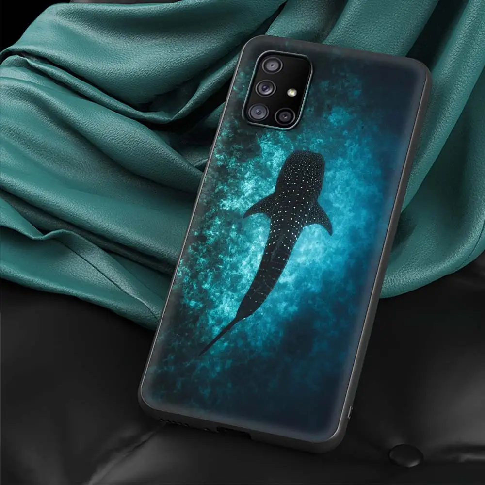 Ocean Whale Shark Swim Art Phone Case - TPU Silicone Cover