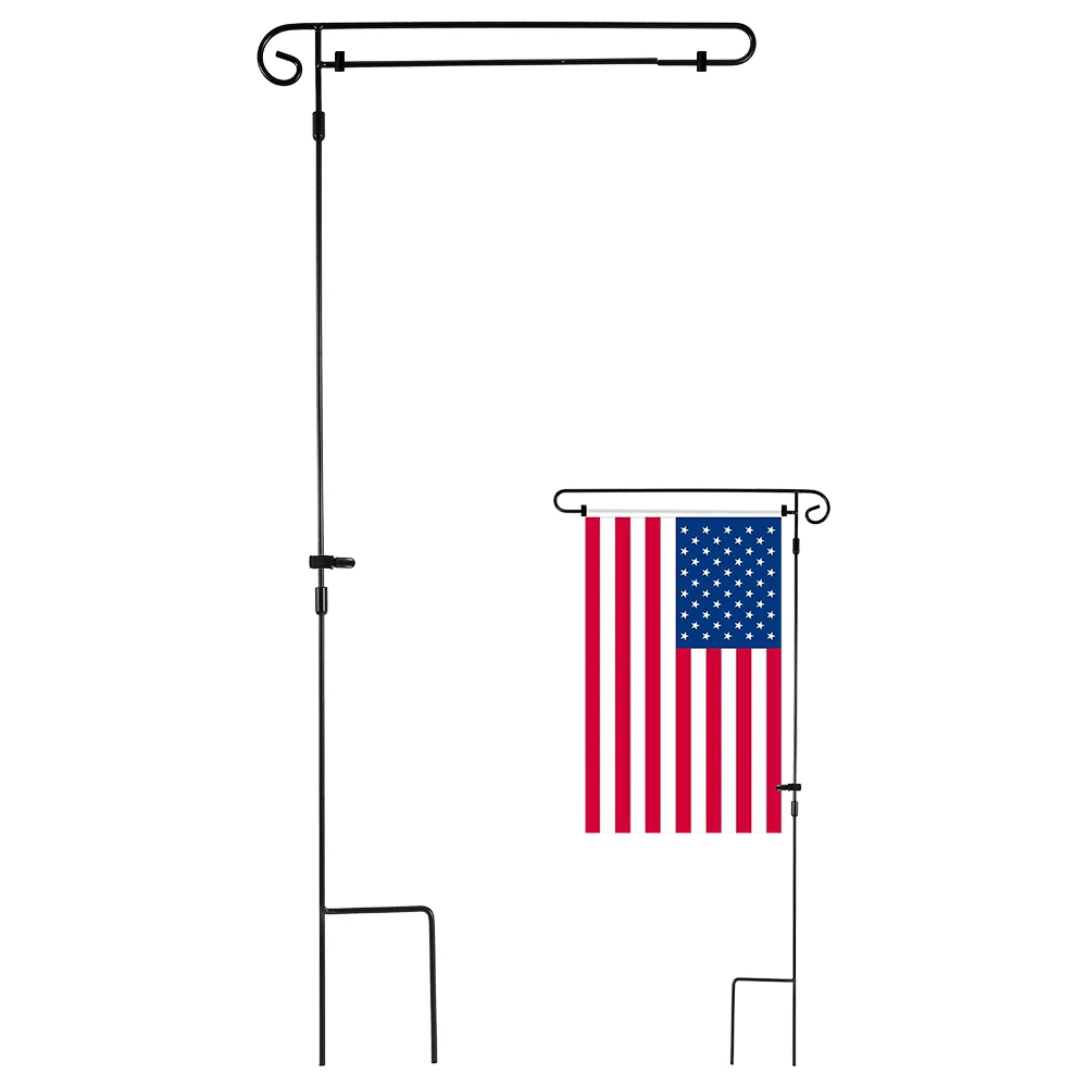 Garden Flag Pole Outdoor Yard Flags Stand Holder Banner Bracket Stoppers Flag Post Flagpole Holiday Theme New Arrival