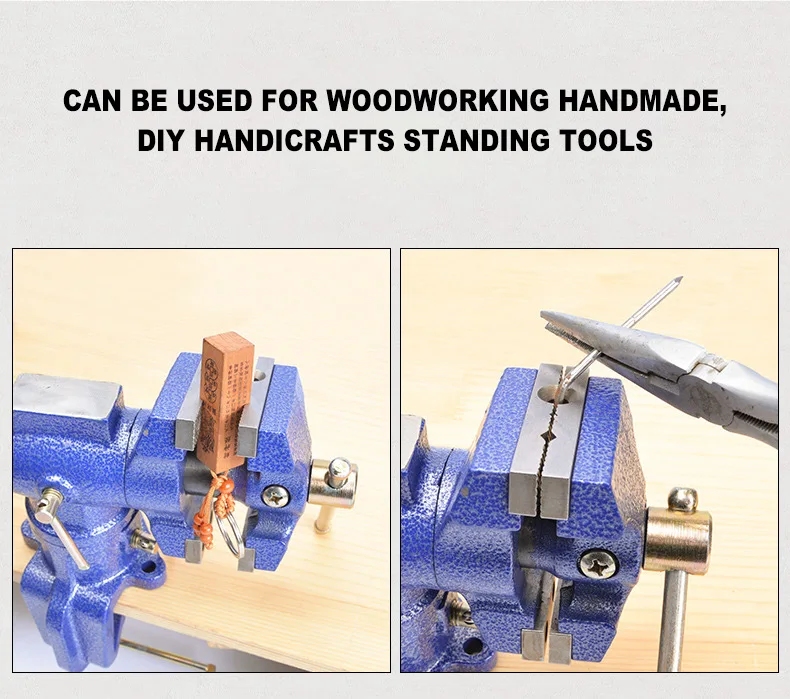 New 2-in-1 360 Degree Rotating Table Vise Multifunctional Aluminium - View #12