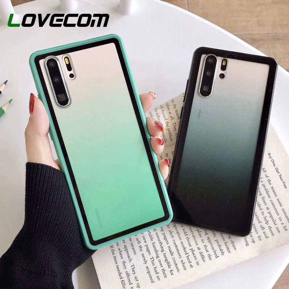 Милый градиентный телефонный чехол LOVECOM карамельных цветов для Huawei Mate 30 P30 Pro Nova 5