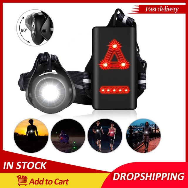 Outdoor Sport Running Lights Waterproof LED Chest Warning Lights For