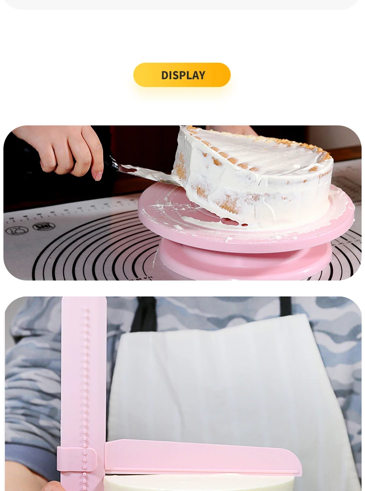 Plaques tournantes,Plateau tournant et antidérapant pour gâteaux
