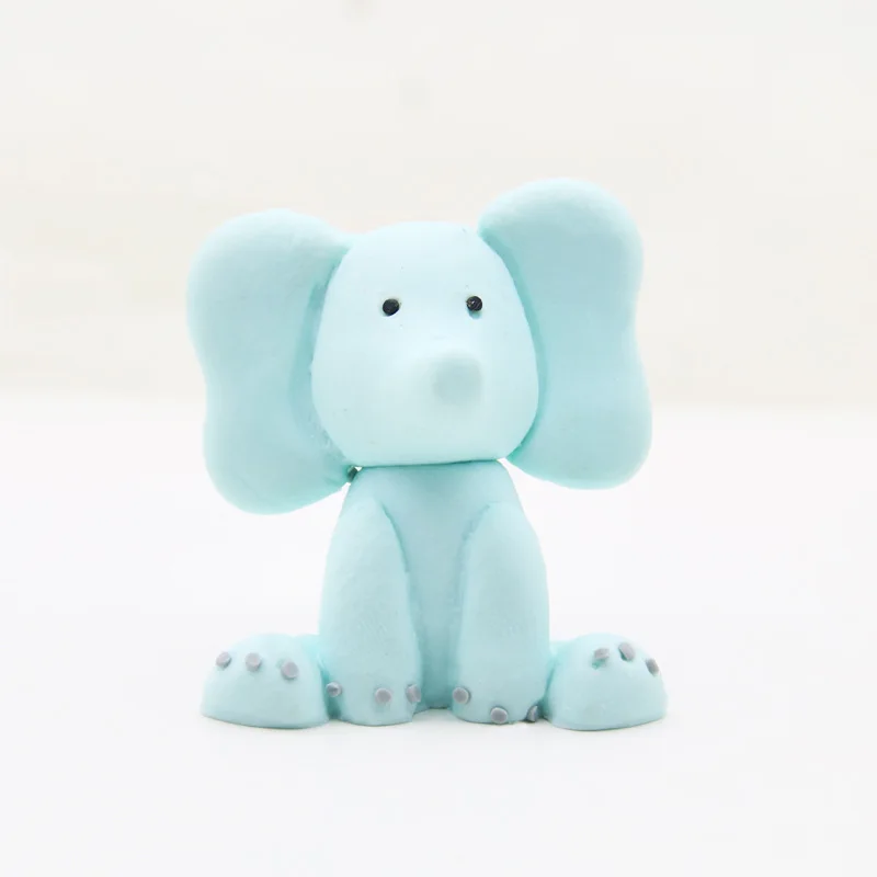 DGZS-271-Elephant Лесом и джунглями в Животные Жираф со львом и обезьяной тема торт фигурки жениха и невесты; для вечеринки в стиле сафари поставки украшение для торта «С Днем Рождения» Дети сувениры - Цвет: DGZS-271-Elephant