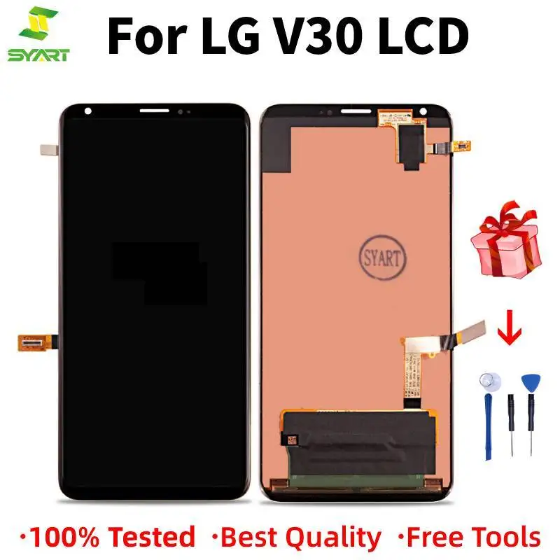 

Display For LG V30 H930 H931 H932 6.0" LCD Display Touch Screen Digitizer Assembly With Frame Free Tool For LG V30