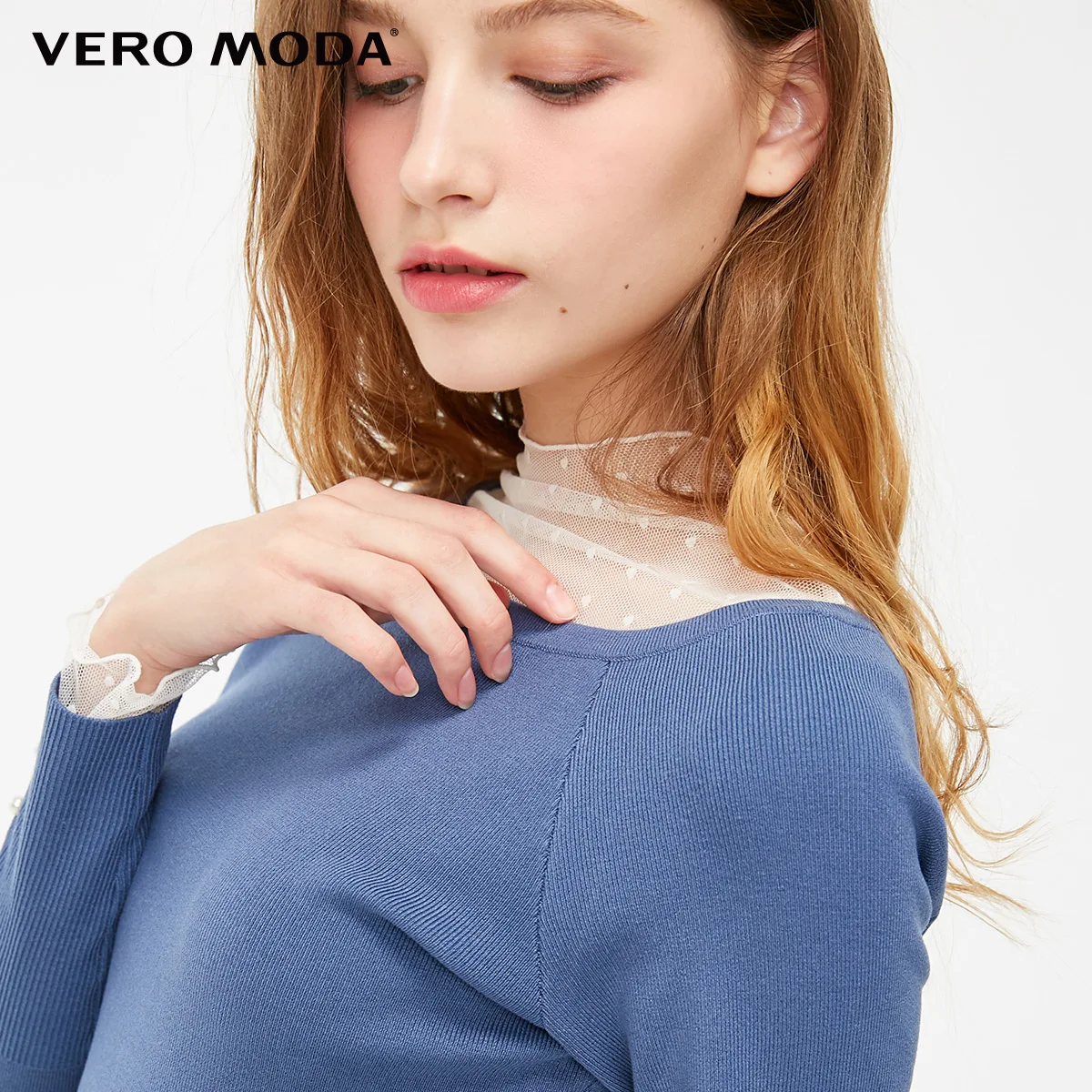 Vero Moda женский минималистичный тонкий крой декоративный искусственный жемчуг вязаный | 319124522