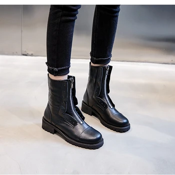 

Prova Perfetto Brand Design Women Boots Genuine Leather Short Boots Women Leisure Fashion Runway Show Women Shoes Winter Boots