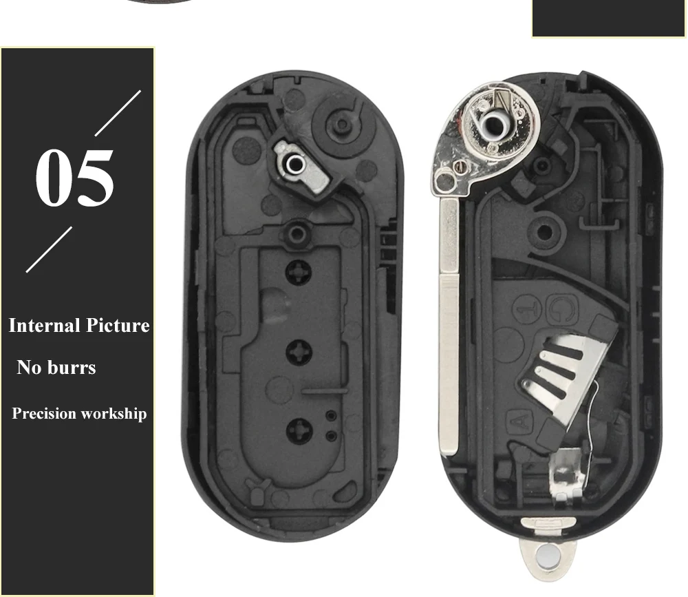 Keyforkess 2/3BTN custodia a conchiglia chiave per Auto remota per Fiat 500 Panda Punto Bravo Ducato Peugeot Boxer Citroen Jumper Auto Uncut Blade 17 Keyforkess 2/3BTN custodia a conchiglia chiave per Auto remota per Fiat 500 Panda Punto Bravo Ducato Peugeot Boxer Citroen Jumper Auto Uncut Blade - H91389738e269495e910a8854b7a139b4T