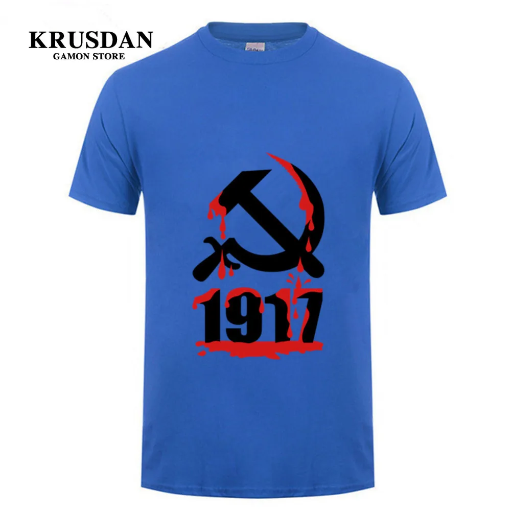 Новое поступление красные CCCP русские футболки для мужчин советское соединение