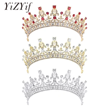 

Queen Crown Tiara Crystal Rhinestone Princess Tiara Headband Pageant Quinceanera Prom Bridal Wedding Crown Halloween Party