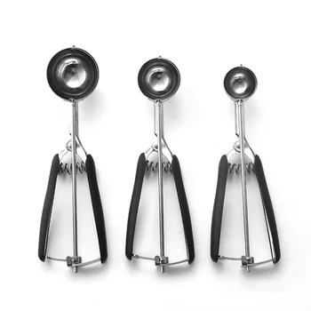 

Large and Medium Size Stainless Steel Ice Cream Scooper Three-piece Ice Cream Scoop Ice Mold