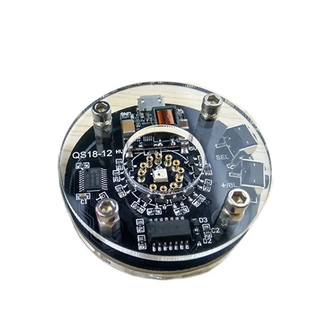 discount  DIY Glow Tube Clock Base Single Digital Glow Tube Clock For Soviet Union Glow Tube QS18-12 (No Glow