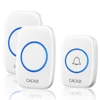 CACAZI Wireless Waterproof Doorbell 300m Range US EU UK Plug Home Intelligent Door Bell 60 chimes 0-110db Cordless Calling Bell ► Photo 1/6