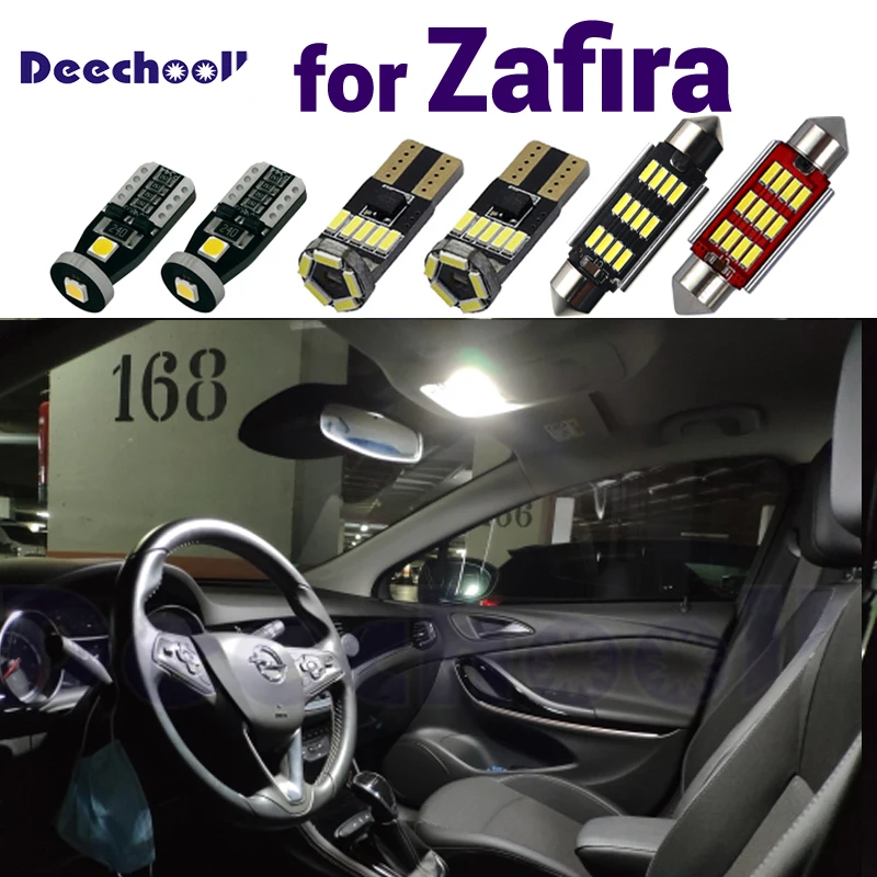 Canbus без ошибок чистый белый Автомобильный интерьер светильник пы для Opel Zafira светодиодная Внутренняя