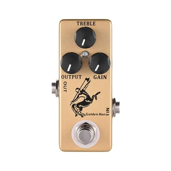 

MOSKY Horse Guitar Effect Pedal Overdrive Guitar Pedal Full Metal Shell True Bypass Guitar Parts & Accessories Gold