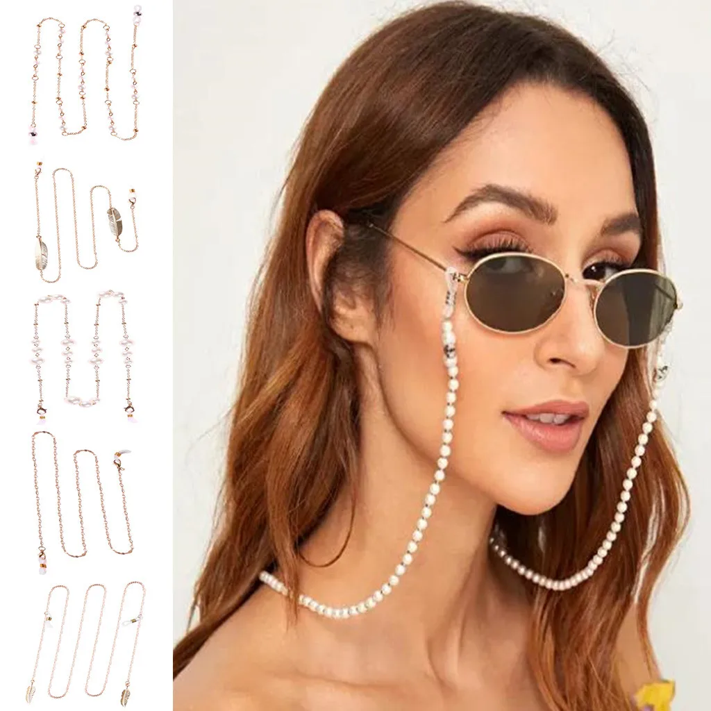 Цепи цепочки для очков и шнуры для женщин солнцезащитные очки держатель ремень ремешки