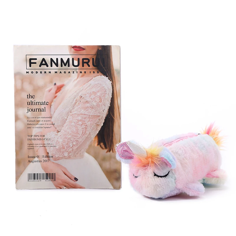 Fluffy Unicorn Pencil Case