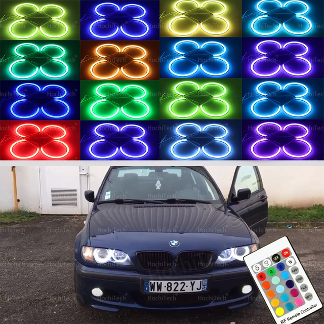 BMW 3 E46 LED Angel Eyes Coton avec feux de jour et clignotants / swit