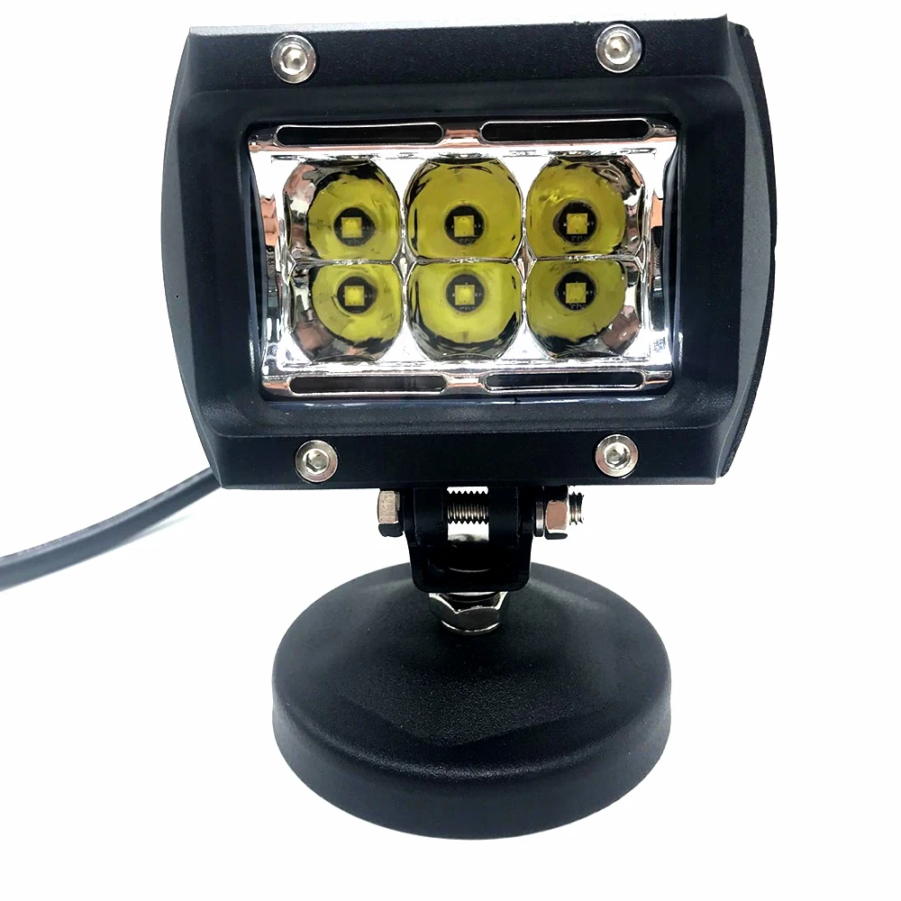

2 Pcs Car LED Work Light Bar 60W LED Flood Work Lamp with Amber Ambient Light for Jeep ATV SUV Truck Boat Car Led Work Light Bar